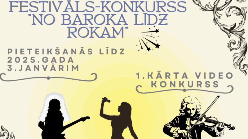 Saldus novada izglītības iestāžu vokāli instrumentālo ansambļu, instrumentālo kolektīvu un popgrupu festivāls-konkurss No baroka līdz rokam