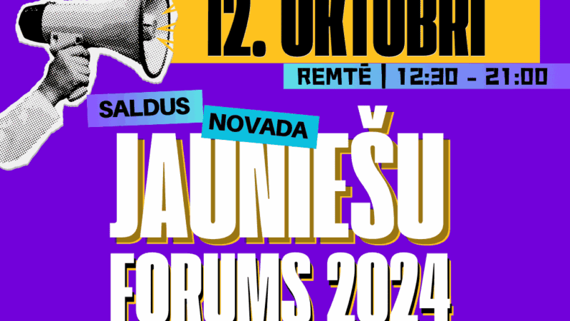 12.oktobrī Saldus novada Jauniešu forums 2024